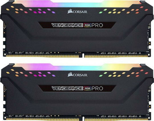 Corsair VENGEANCE RGB PRO 64GB (16GB×4) Corsair Vengeance RGB Pro 64GB DDR4 RAM cu 2 module (2x32GB) și