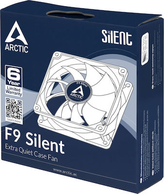 Arctic F9 Case Fan 92mm (1800rpm / 43cfm) Χωρίς Led Φωτισμό και Σύνδεση 3-Pin Black/White