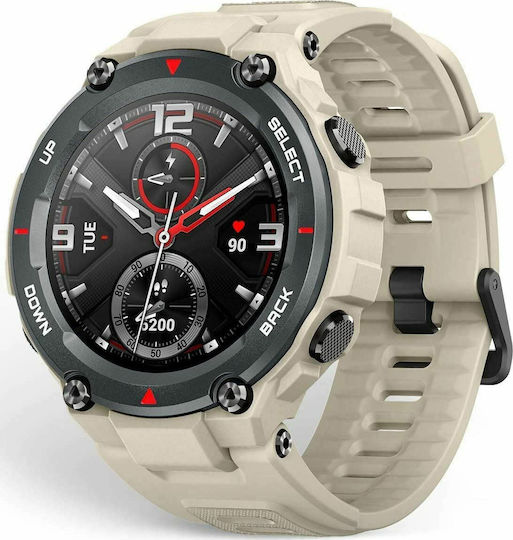 Amazfit T-Rex 48mm Waterproof Smartwatch with Heart Rate Monitor (Khaki)
