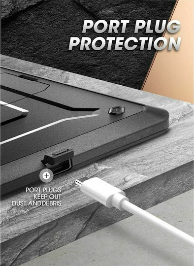 Supcase Unicorn Beetle Pro Samsung Задна Корица Издръжлива Черна Галакси Таб С6 Лайт 10.4