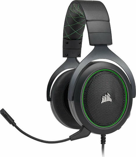 Corsair HS50 Pro Over Ear Gaming Headset with Connection 3.5mm Green