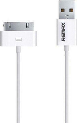 Remax Light RC-006i4 USB to 30-Pin Cable Λευκό 1m