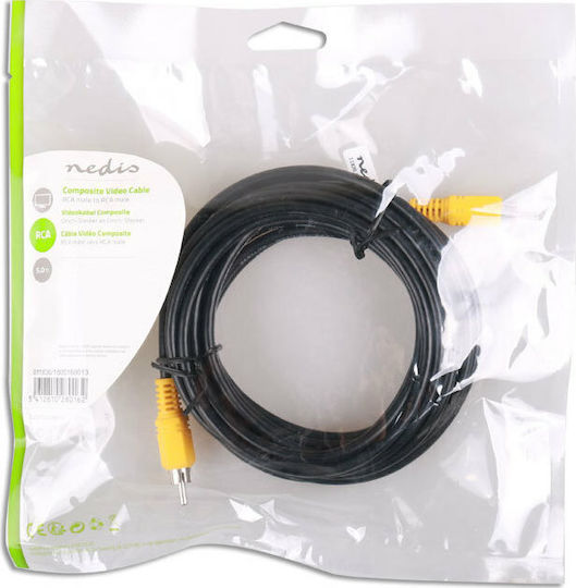 Nedis Composite male to Composite male 5m Cable (CVGP24100BK50)