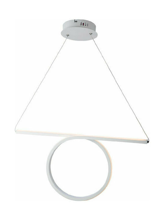 Aca Pendant Light White LED with Warm White Light Rail