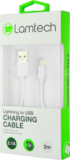 Lamtech USB-A zu Lightning Kabel Weiß 2m (LAM441013)