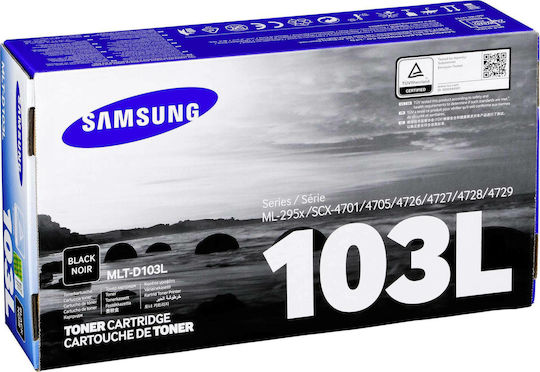Samsung MLT-D103L Original Toner Laser Printer Negru Randament ridicat 2500 Pagini (SU716A)