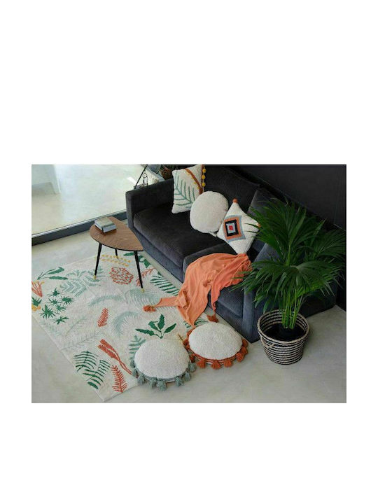 Lorena Canals Circle White Terracota Red B50xH50cm