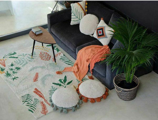 Lorena Canals Rotund Pernă decorativă pentru copii Circle Alb Terracota Roșu D50buc