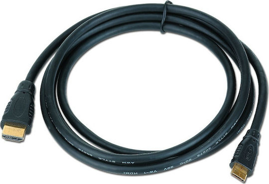 Cablexpert HDMI 1.4 High Speed 1080p 120Hz Cable HDMI male - mini HDMI male 1.8m Μαύρο