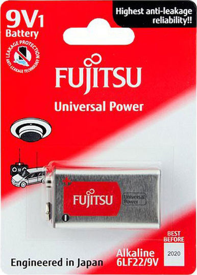 Fujitsu Alkaline Batteries 9V Universal Power 9V