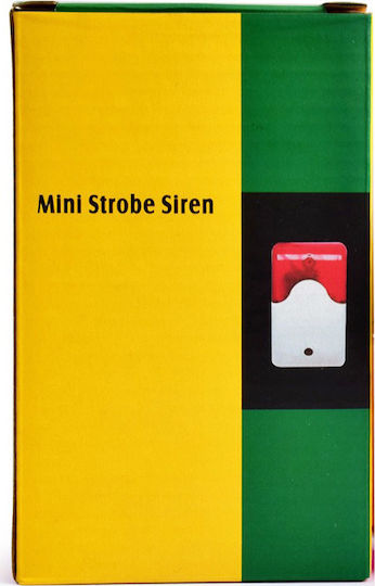 Blow Alarm Siren Indoor 110dB 12V with Red Light 8.5x13.5cm