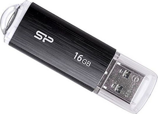 Silicon Power Ultima U02 16GB USB 2.0 Stick Μαύρο