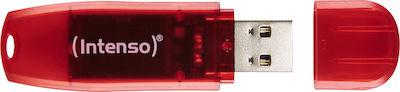 Intenso Rainbow Line 128GB USB 2.0 Stick Red