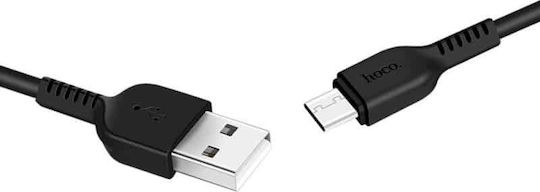 Hoco X20 Flash USB 2.0 Cable USB-C male - USB-A 10W Μαύρο 1m HOC-X20c-BK