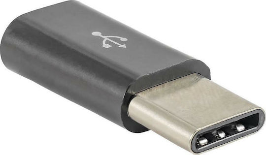 Akyga Μετατροπέας USB-C male σε micro USB female 1τμχ AK-AD-46