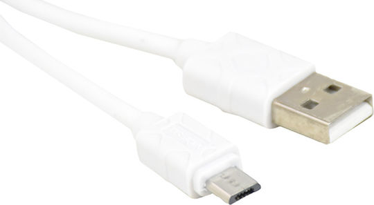 Ldnio Icessory Regular USB 2.0 spre micro USB Cablu Alb 1m (MICROUSB1) 1buc