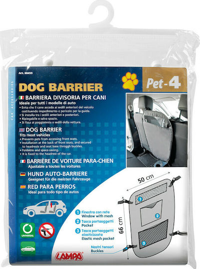 Lampa Pet-4 Protective Barrier Divider Car for Dog 50x66cm Black