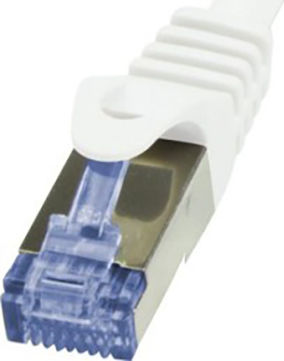 S/FTP Cat.6a Ethernet Network Cable 7.5m White 1pcs