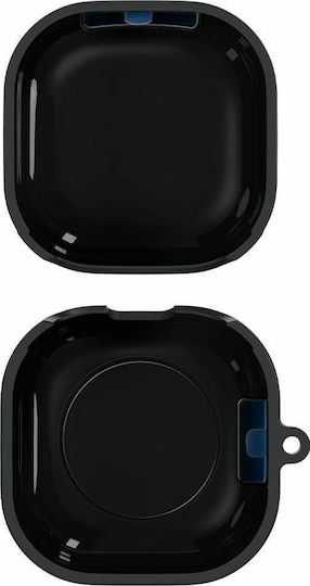 Spigen Silicone Fit Silicone Case with Keychain Black for Galaxy Buds Live / Pro