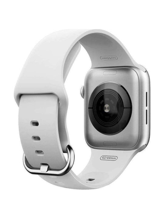 Gearband Σιλικόνης Λευκό (Apple Watch 38/40mm)
