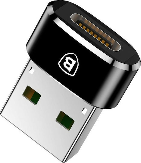 Baseus Μετατροπέας USB-A male σε USB-C female 1τμχ CAAOTG-01