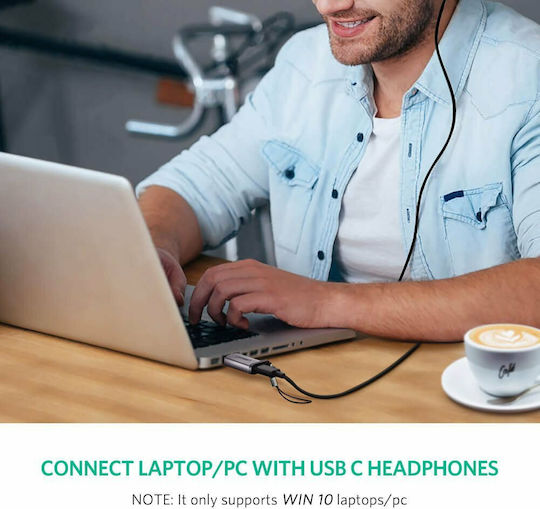 Ugreen Конвертор USB-A мъжки към USB-C женски Черен 1бр 50533
