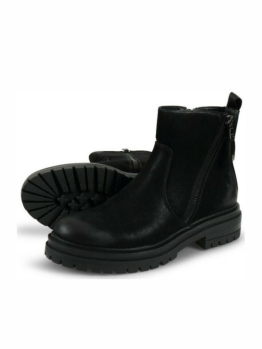 Courtbey Wildleder Stiefeletten Damen Schwarz