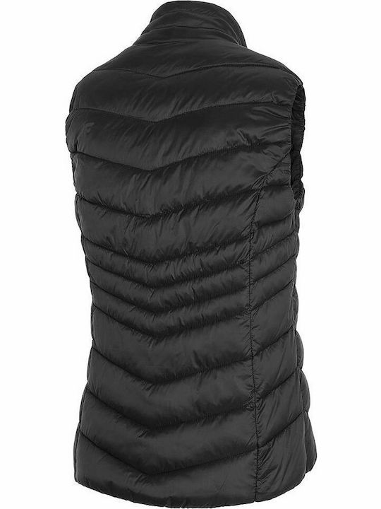 4F Women's Short Puffer Jacket for Winter Black