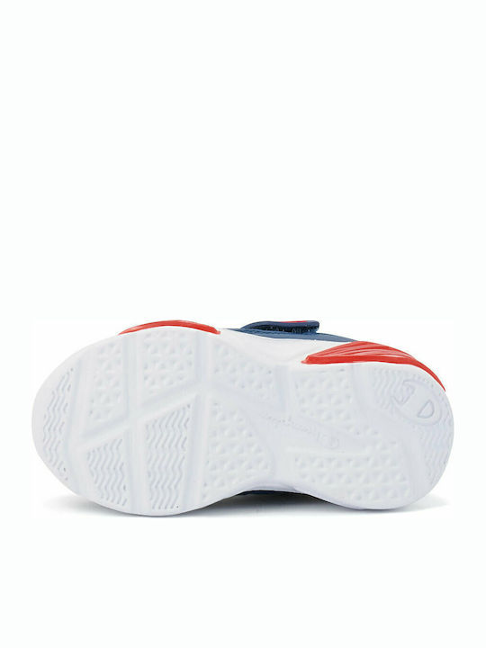 Wave Παιδικά Sneakers με Σκρατς & Φωτάκια Μπλε