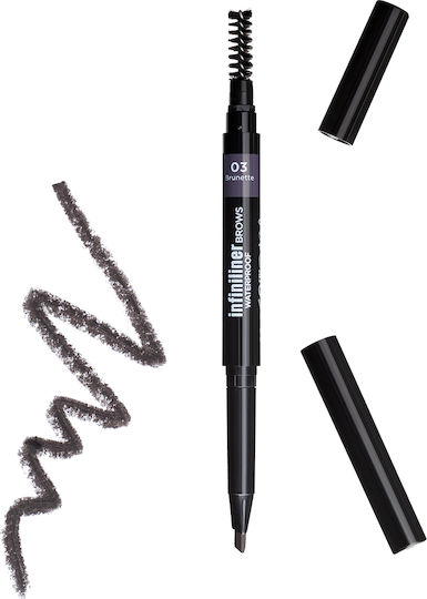 Mon Reve Infiniliner Gel Brow Pencil Waterproof Eyebrow Pencil 03 Brunette
