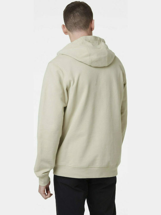 Helly Hansen Men's Sweatshirt with Hood & Pockets Beige