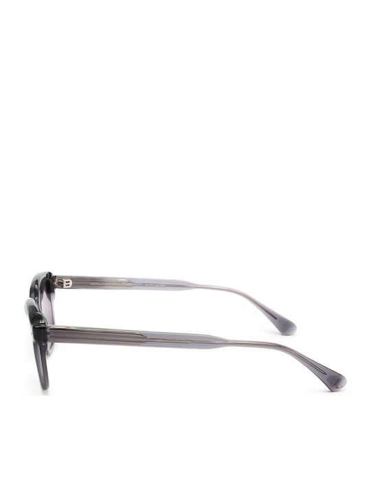 Gigi Barcelona Bowie Unisex Sunglasses with Gray Plastic Frame and Gray Lens 6535/4
