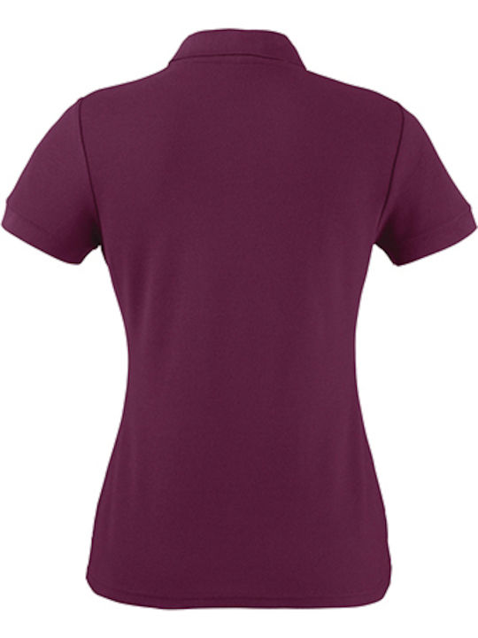 Fruit of the Loom 65/35 Women's Short Sleeve Promotional Blouse Burgundy