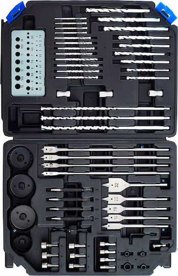 Tagred Set 300 Burghie Titan cu Tija Cilindrică pentru Metal