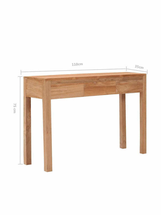 Конзолна маса Тиково дърво Д110xШ35xВ75cm