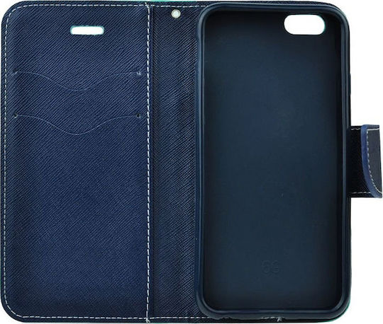 Fancy Wallet Synthetic Leather Blue (Huawei P Smart Pro)