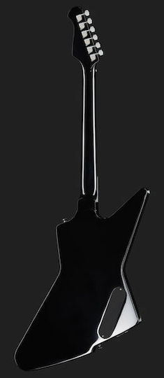 Harley Benton Extreme-76 Electric Guitar for Left-handed Explorer with HH Pickup Configuration Black