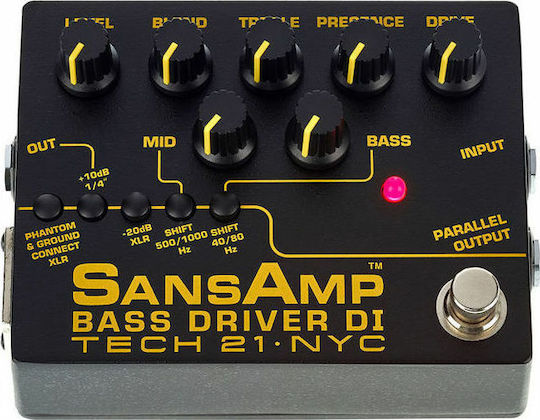 Tech 21 Bass Driver DI V2 Πετάλι Effect Over­drive Ηλεκτρικής Κιθάρας και Ηλεκτρικού Μπάσου