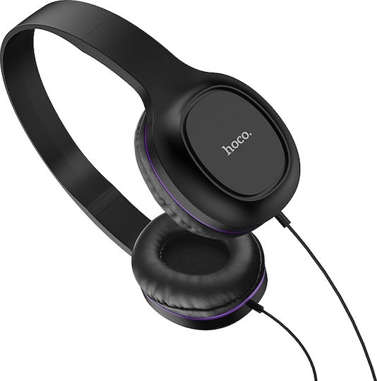 Hoco W24 Enlighten Wired On Ear Headphones Black