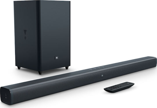 JBL Bar Deep Bass Soundbar 2.1 Bluetooth και HDMI 300W με Ασύρματο Subwoofer και Τηλεχειριστήριο Μαύρο