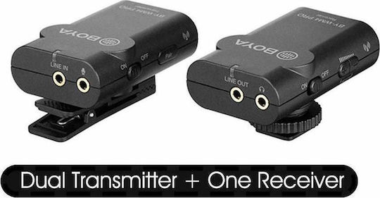Boya BY-WM4 Pro K1 Wireless Condenser (Small Diaphragm) Microphone Πέτου, Clip On Journalistic