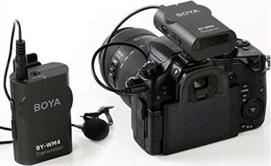 Boya BY-WM4 Pro K1 Wireless Condenser (Small Diaphragm) Microphone Πέτου, Clip On Journalistic