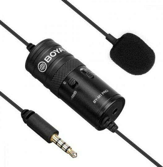 Boya BY-M1 Pro Πυκνωτικό Μικρόφωνο Πέτου, Clip On για Κάμερα