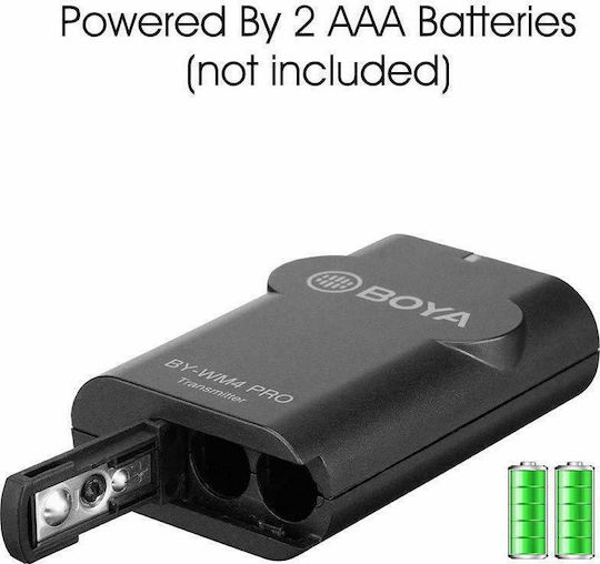 Boya BY-WM4 Pro K1 Wireless Condenser (Small Diaphragm) Microphone Πέτου, Clip On Journalistic