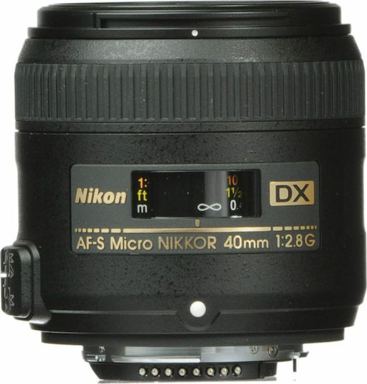 Nikon Crop Φωτογραφικός Φακός AF-S DX Micro Nikkor 40mm f/2.8G Standard / Macro για Nikon F Mount Μαύρος
