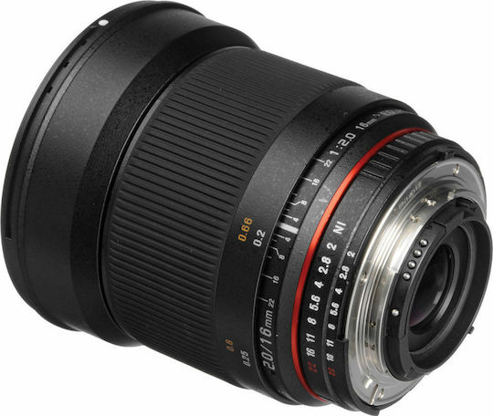 Samyang Crop Obiectiv Foto 16mm f/2.0 ED AS UMC CS Unghi larg pentru Montura Canon EF Black