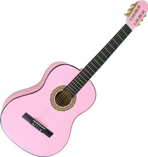 Cortez CG30 1/4 Pink Kids Classical Guitar 1/4 Pink