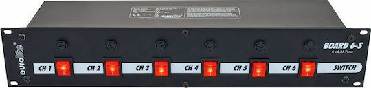Eurolite 6 Channel DMX Switch για Κονσόλα Φωτισμού με Τοποθέτηση Rack