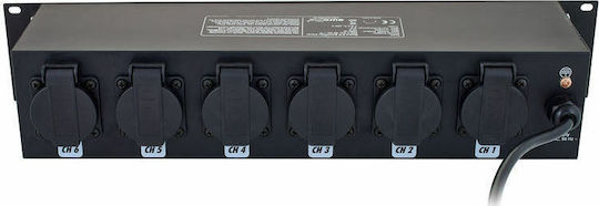 Eurolite 6 Channel DMX Switch για Κονσόλα Φωτισμού με Τοποθέτηση Rack