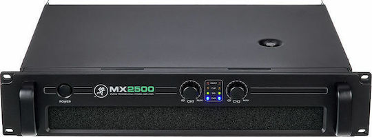 Mackie MX2500 PA Power Amplifier 2 Channels 750W/4Ω 500W/8Ω with Cooling System Black